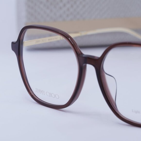 Final Price! Jimmy Choo JC367/F 009Q 00 Brown/Gold Eyeglasses 52mm main image 6